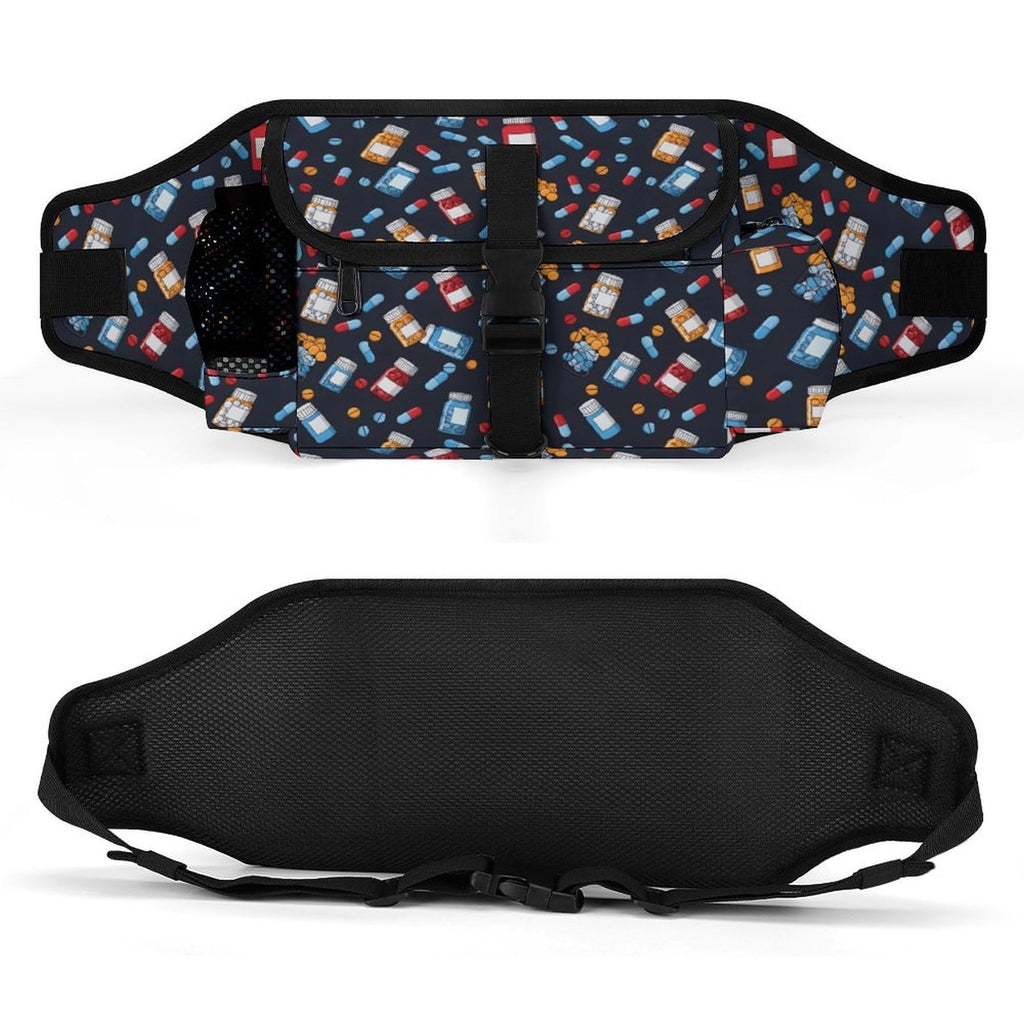 White Dog Walking Fanny Pack Y368096