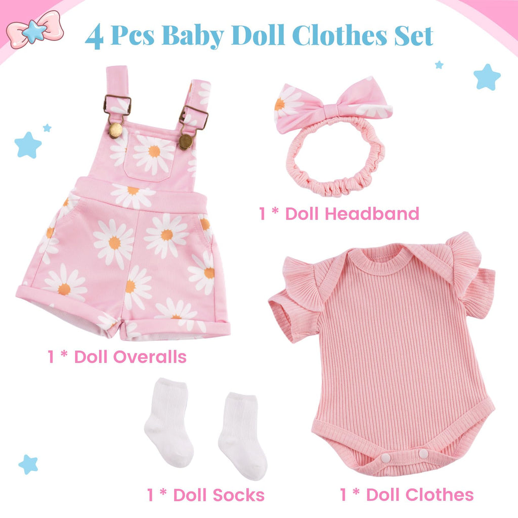 4 Pcs Baby Doll Clothes Set Z230