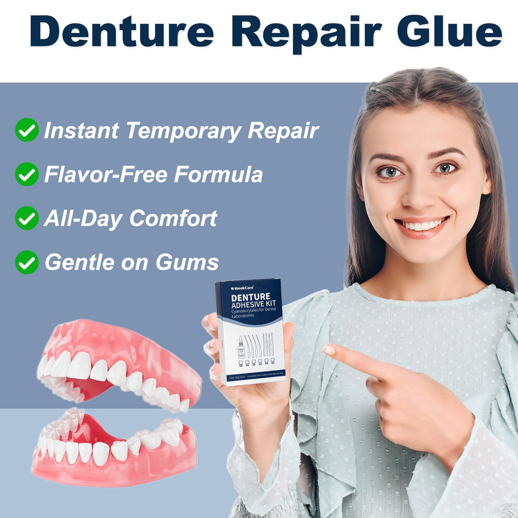 Denture Repair Glue 1oz Fast-Setting Adhesive P35864