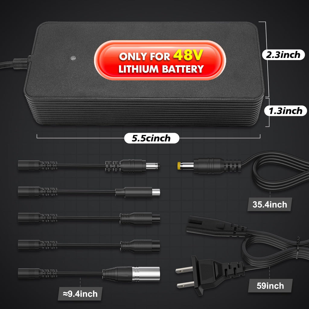 54.6V 2A Electric Bike Charger for 48V Lithium Battery N753877
