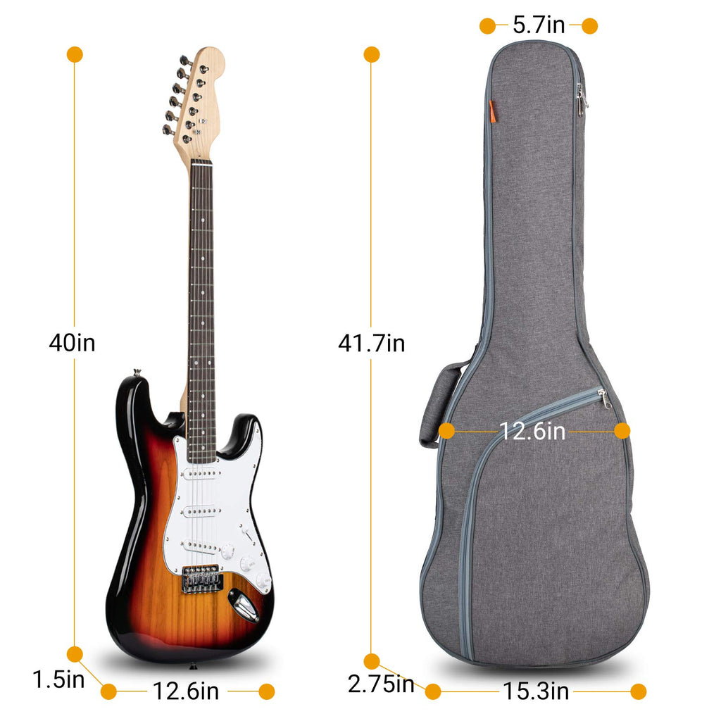 Waterproof Hardshell Acoustic Guitar Case with 3 Pockets P53060