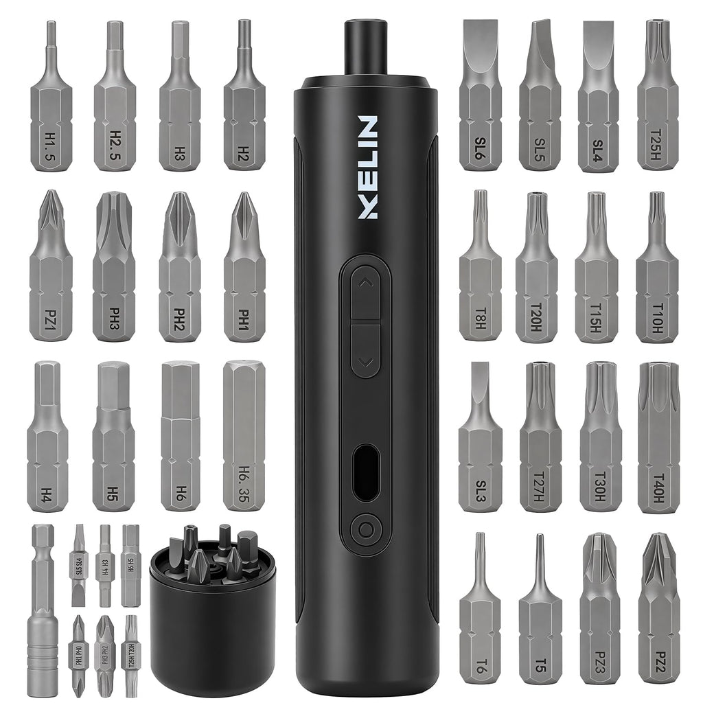 Electric Screwdriver Set 3 Torque Levels S2 Steel Bits T46921