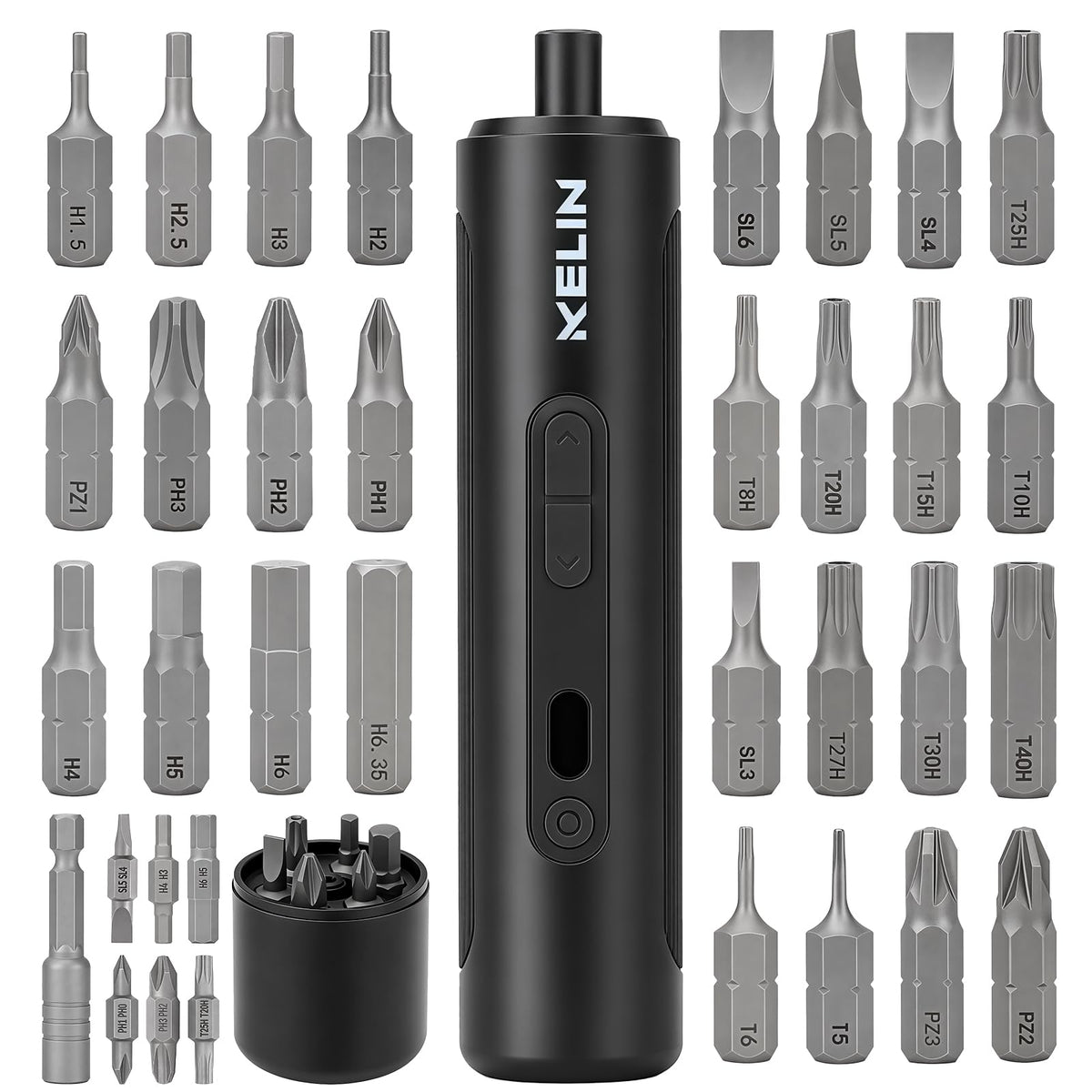 Electric Screwdriver Set 3 Torque Levels S2 Steel Bits T46921