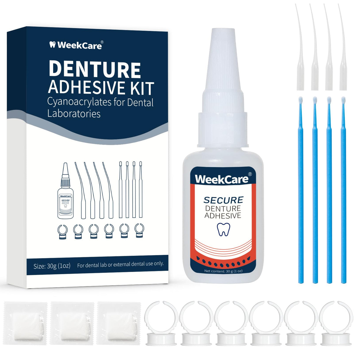 Denture Repair Glue 1oz Fast-Setting Adhesive P35864