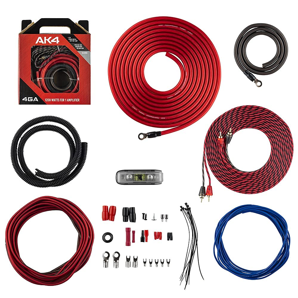 4 Gauge CCA Amplifier Installation Wiring Kit Y23521