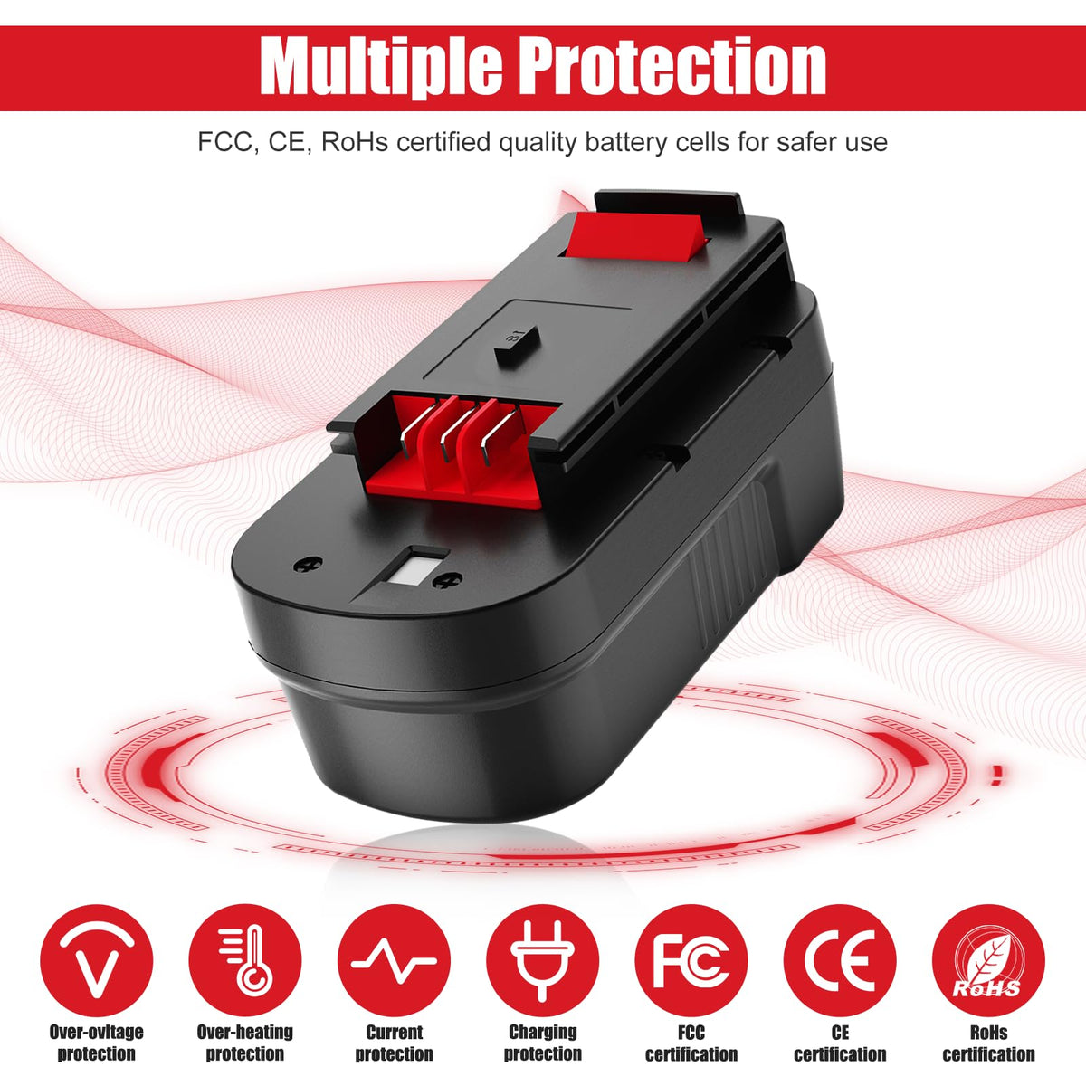 2Pack 4.5Ah Replacement 18V Battery X892052