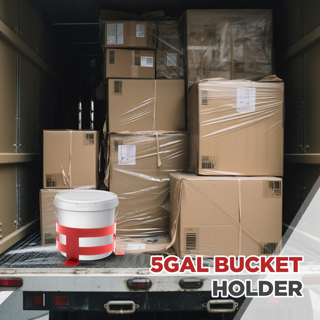 2 Pcs 5 Gallon Red Bucket Holder Mount F3852