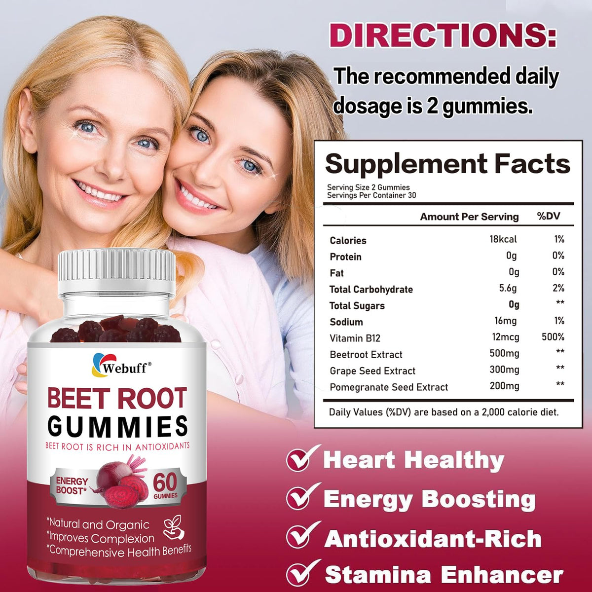 Sugar Free Beet Root Gummies D221