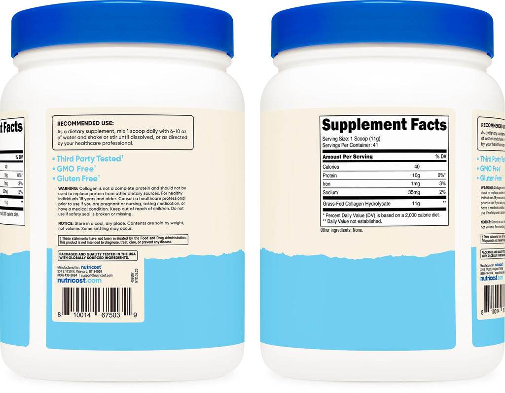 Collagen Peptides Powder 1LB B7934