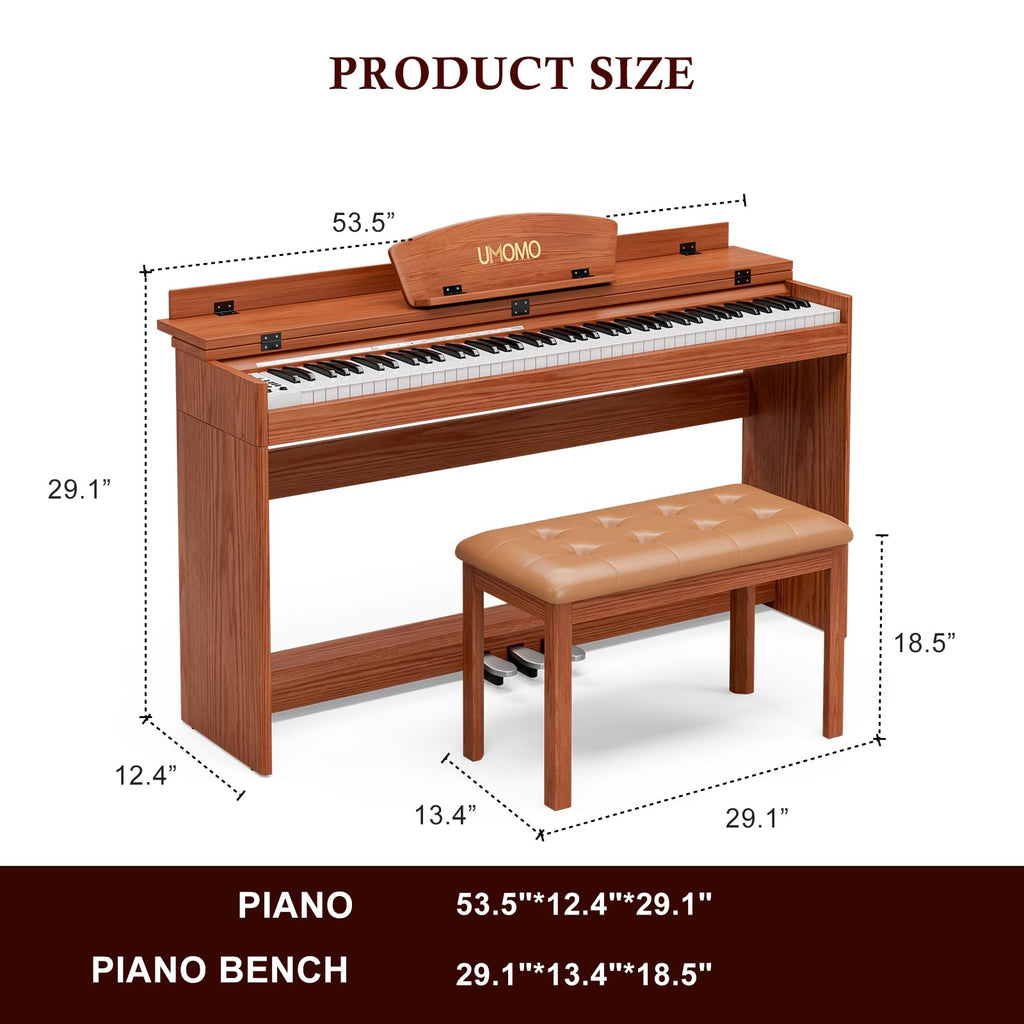 88 Weighted Keys Upright Digital Piano with Bench O959