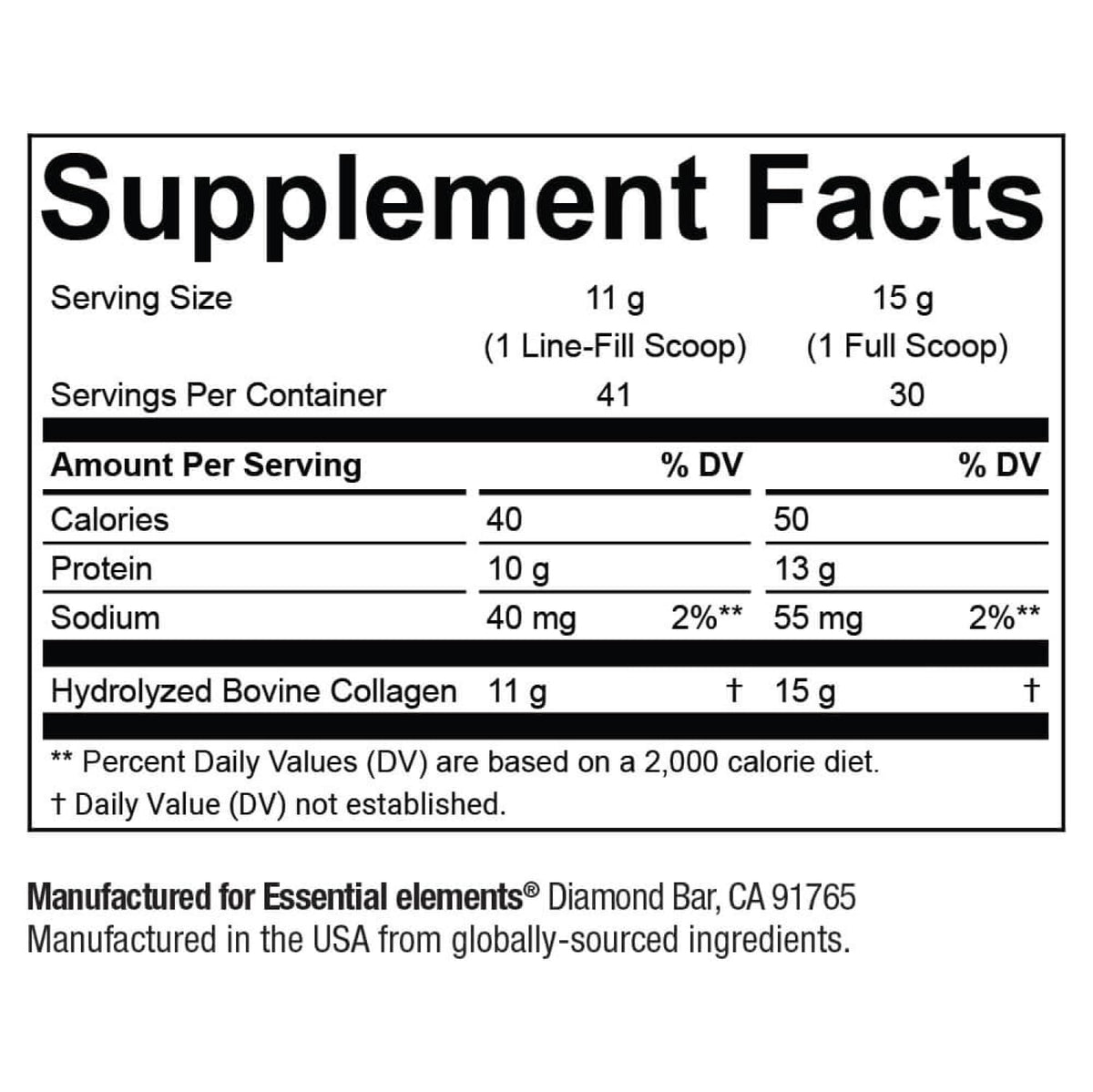 Hydrolyzed Collagen Peptides Powder 30 Servings O661313