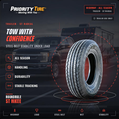 2 x ST205/75R15 All Season 10 Ply Tires F681769