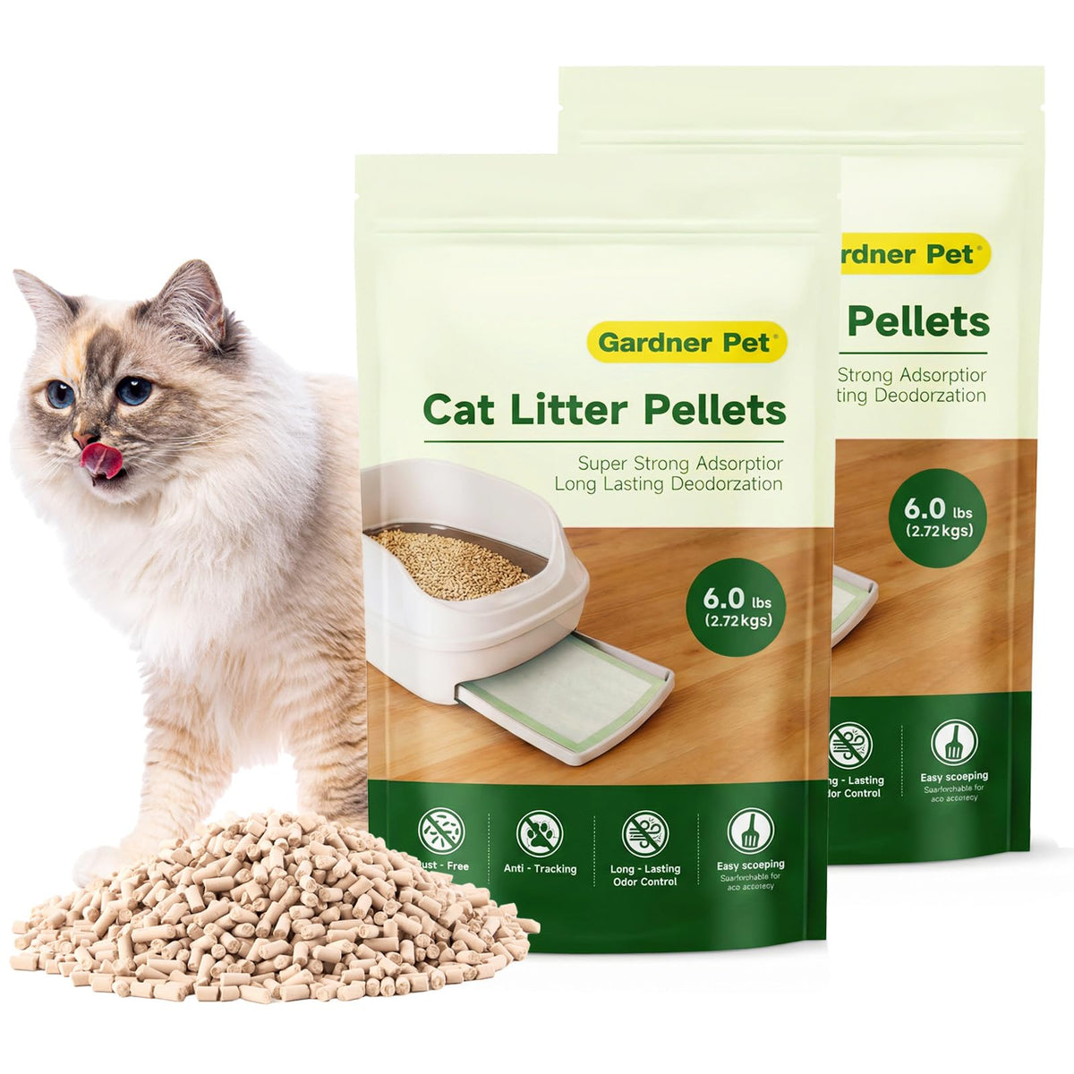 Zeolite Cat Litter Pellets 12 Lbs F1151
