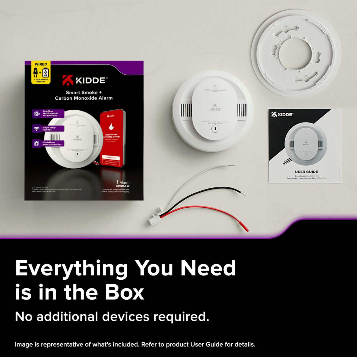 Hardwired Smoke and Carbon Monoxide Detector A36295