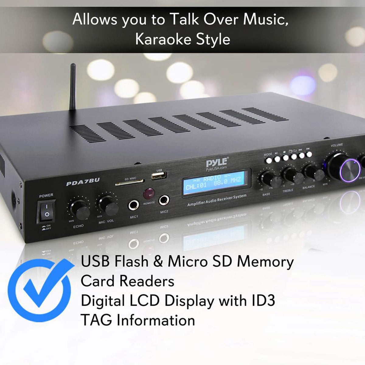 200 Watts 5 Channels Bluetooth Home Theater Amplifier L328