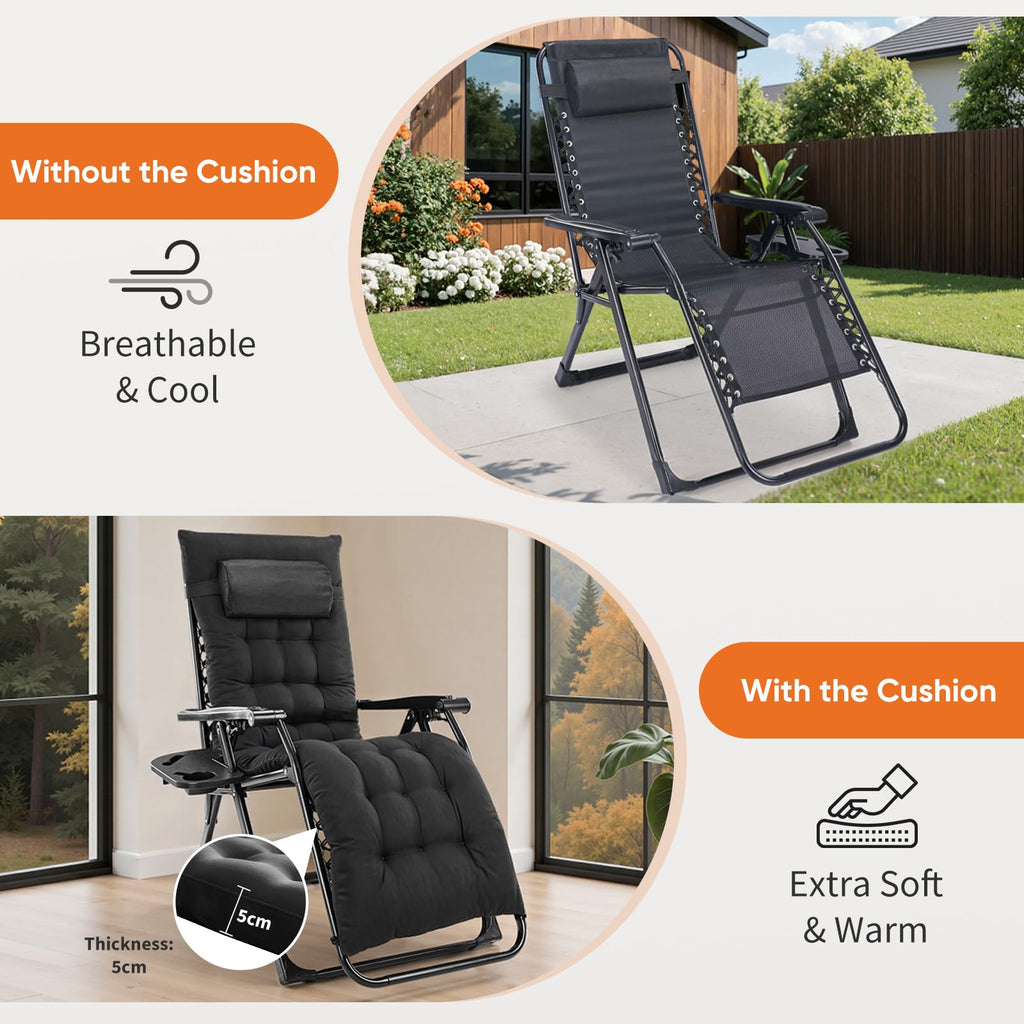 Zero Gravity Chair with Cup Holder Tray T384710