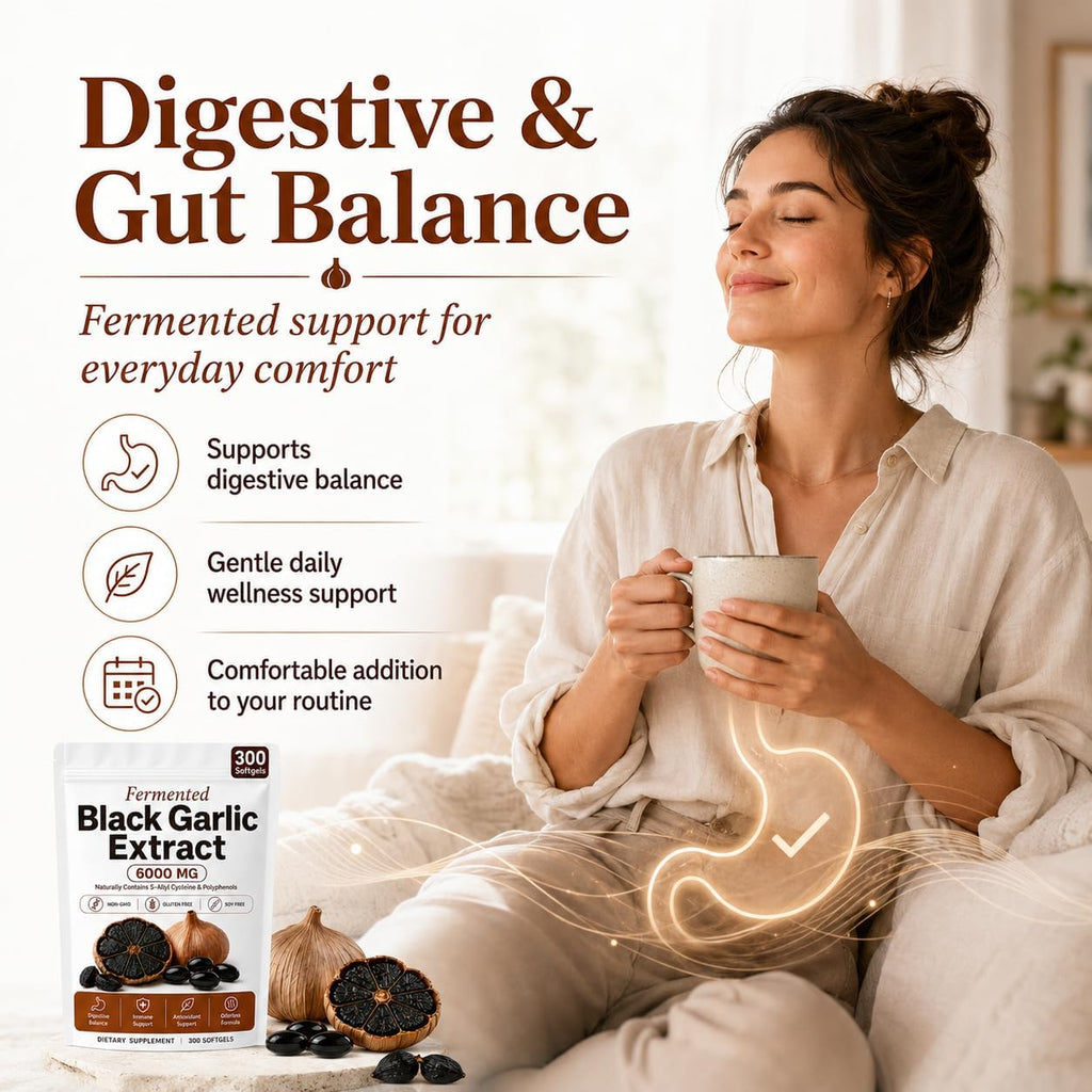 Black Garlic Extract Capsules 300 Softgels G64802