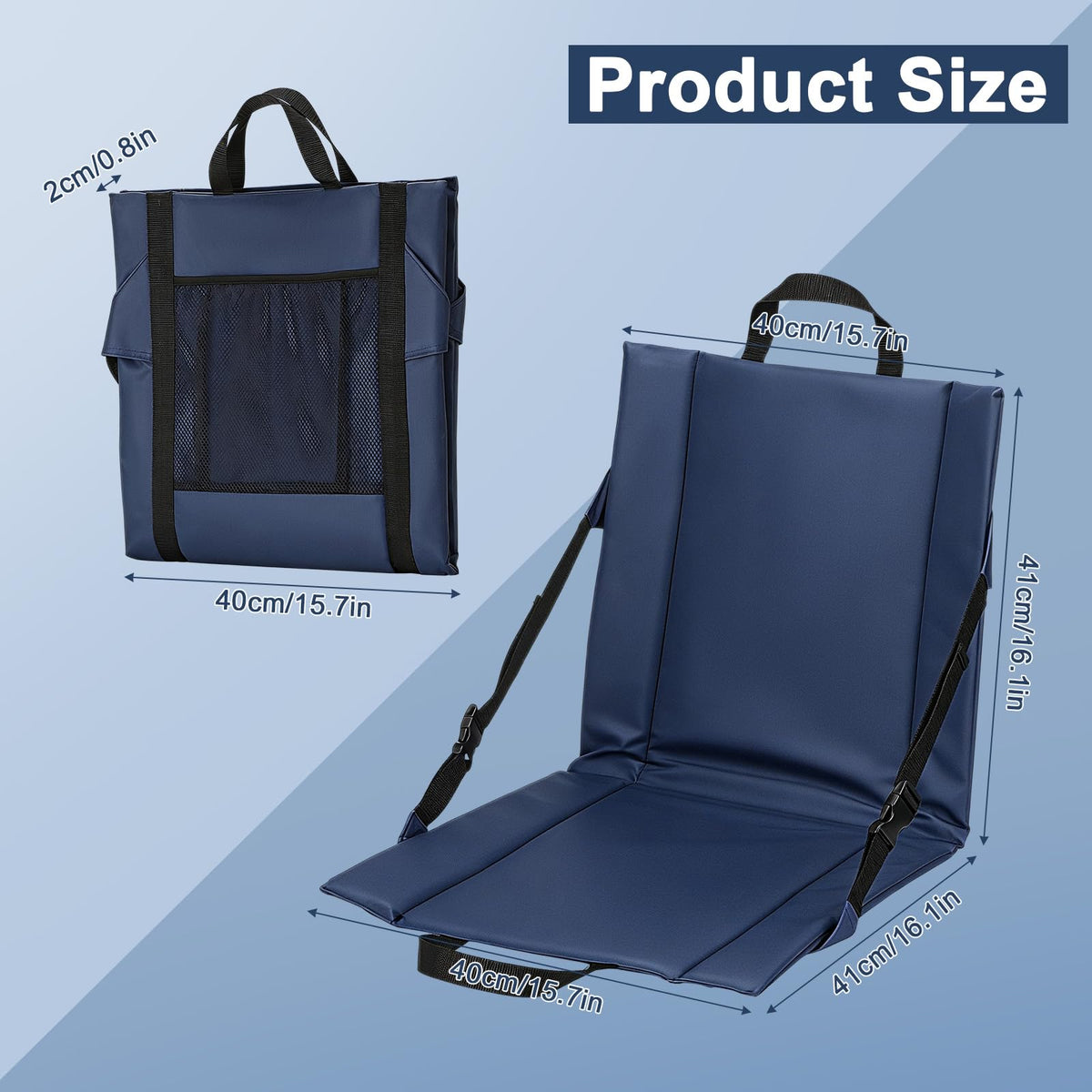4 Pcs Portable Stadium Chair Cushion V228957