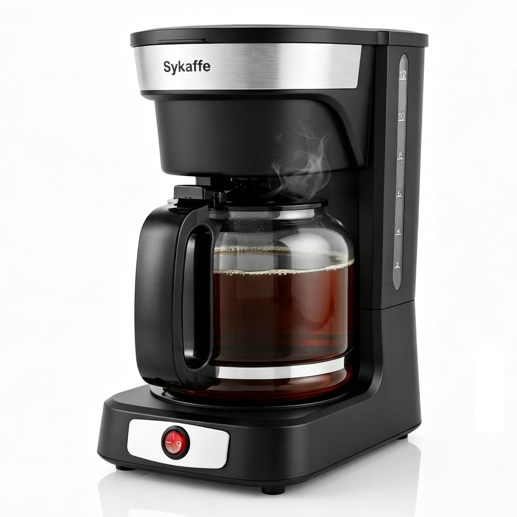 12 Cup Drip Coffee Maker with Reusable Filter Q307
