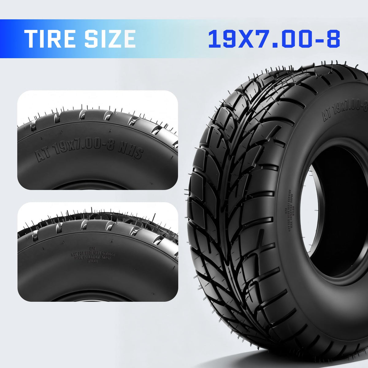 19x7-8 ATV/UTV Tires Set of 2 O7120
