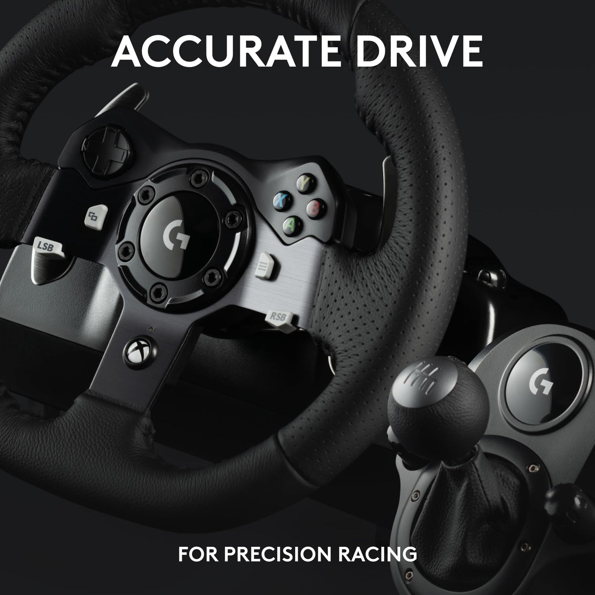 Racing Wheel and Pedals with Shifter - Black U341207