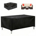 Black Waterproof Oxford Patio Furniture Cover Q3344