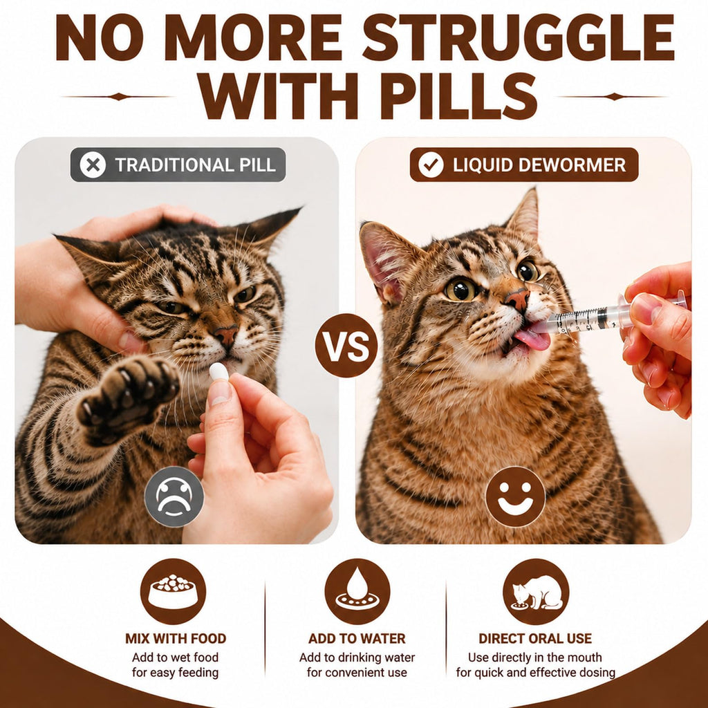 Cat Dewormer Liquid Broad Spectrum Treatment 120ml U1627