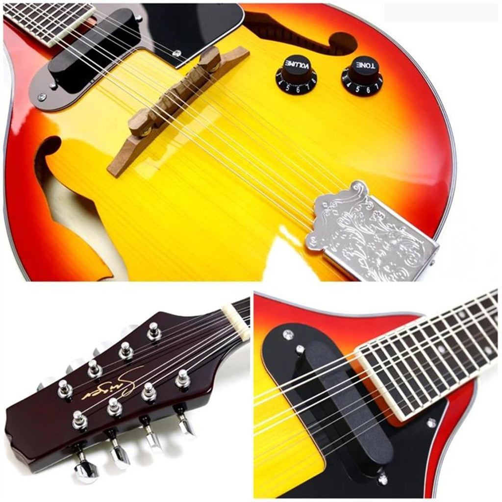 Spruce Acoustic Guitar 8 Strings Sunburst Mandolin L790