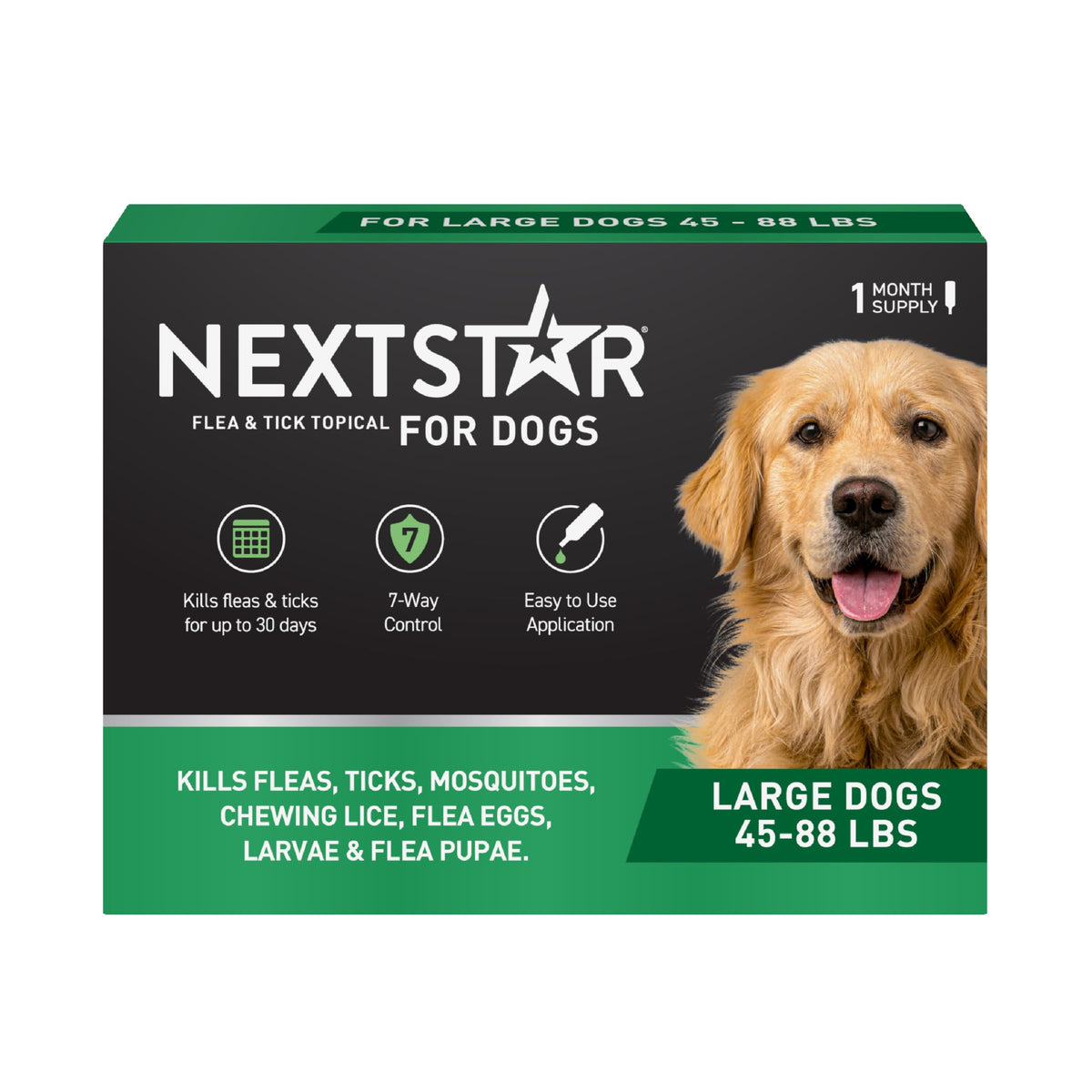Flea & Tick Topical Dogs Large 1-Month E4477