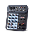 4 Channel DJ Audio Mixer with XLR 1/4" Interface A7164