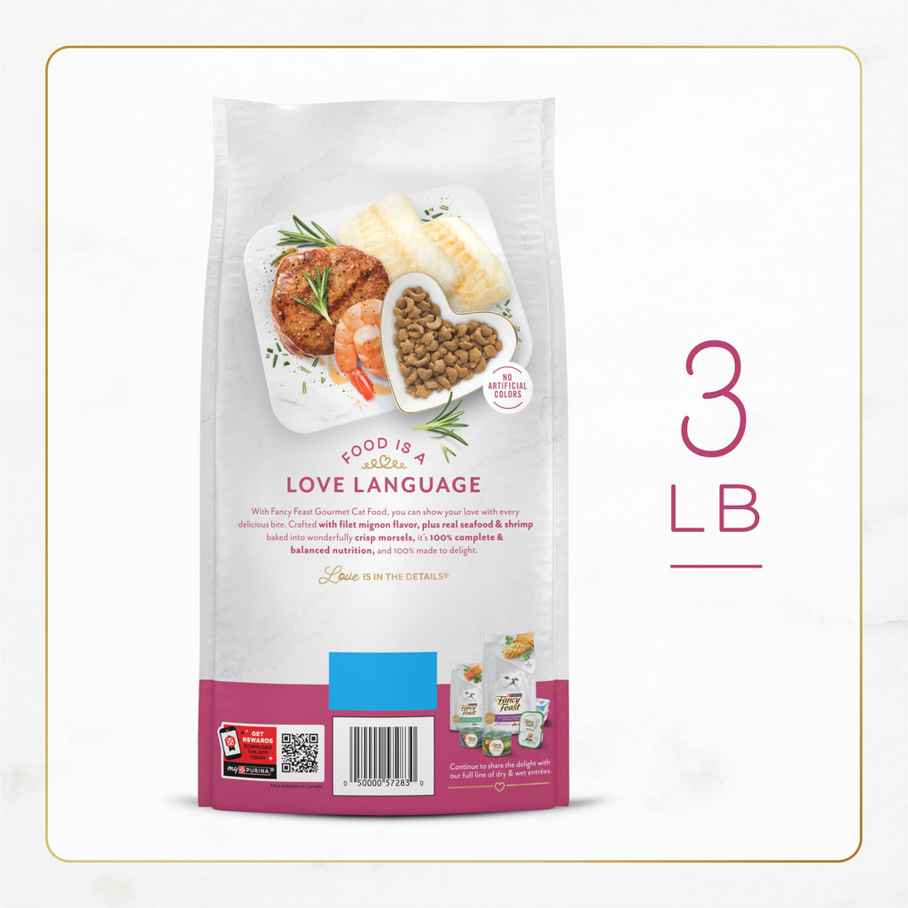 Dry Cat Food Filet Mignon Flavor 3 lb. Bag M250393