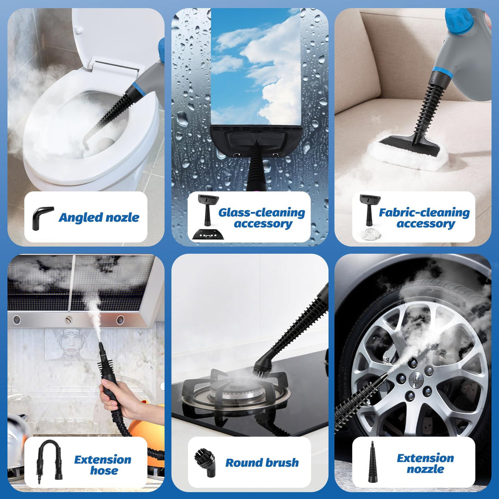 Handheld Steam Cleaner Pressurized Grey N226271