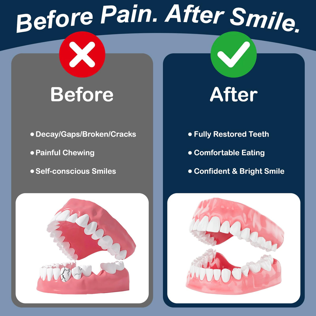 Denture Repair Glue 1oz Fast-Setting Adhesive P35864