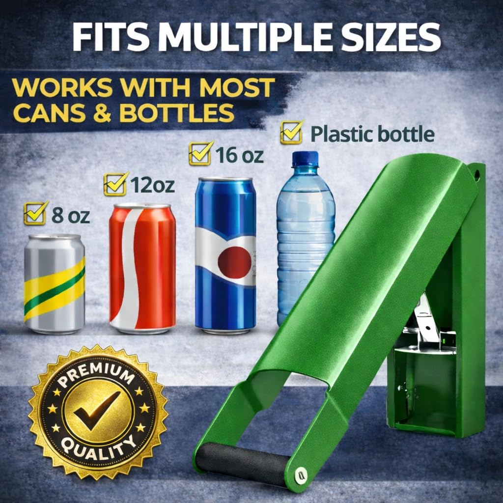 Heavy Duty 8oz 12 oz 16oz Aluminum Can Crusher E77736