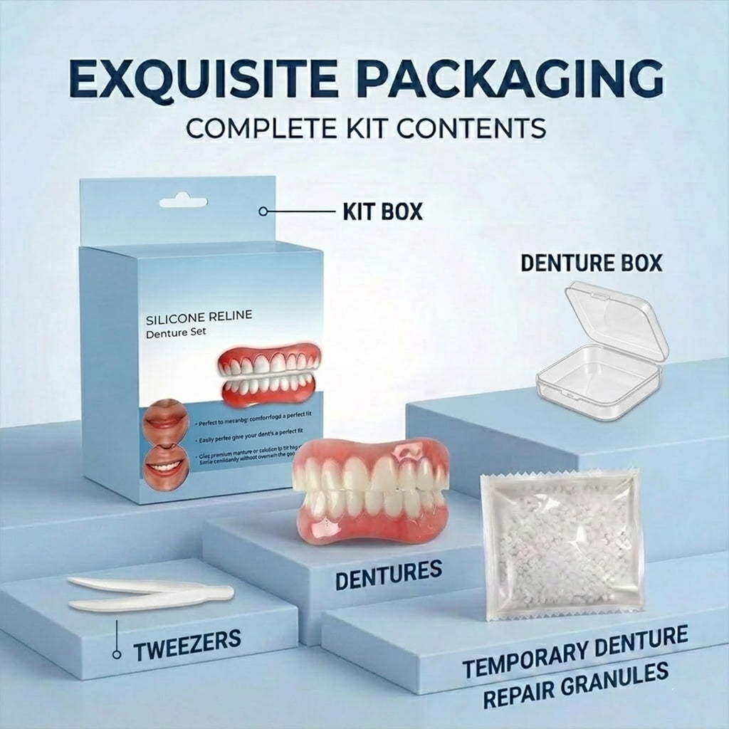 Silicone Dentures Set for Upper and Lower S24649