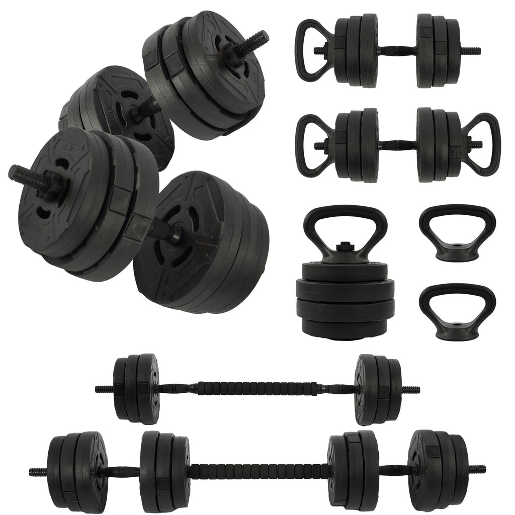Adjustable Dumbbell Set 60 Lbs Black Q88042