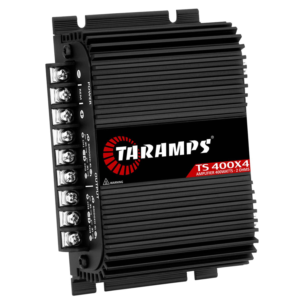 Black 2 Ohms 400W RMS 4-Channel Car Audio Amplifier E9236