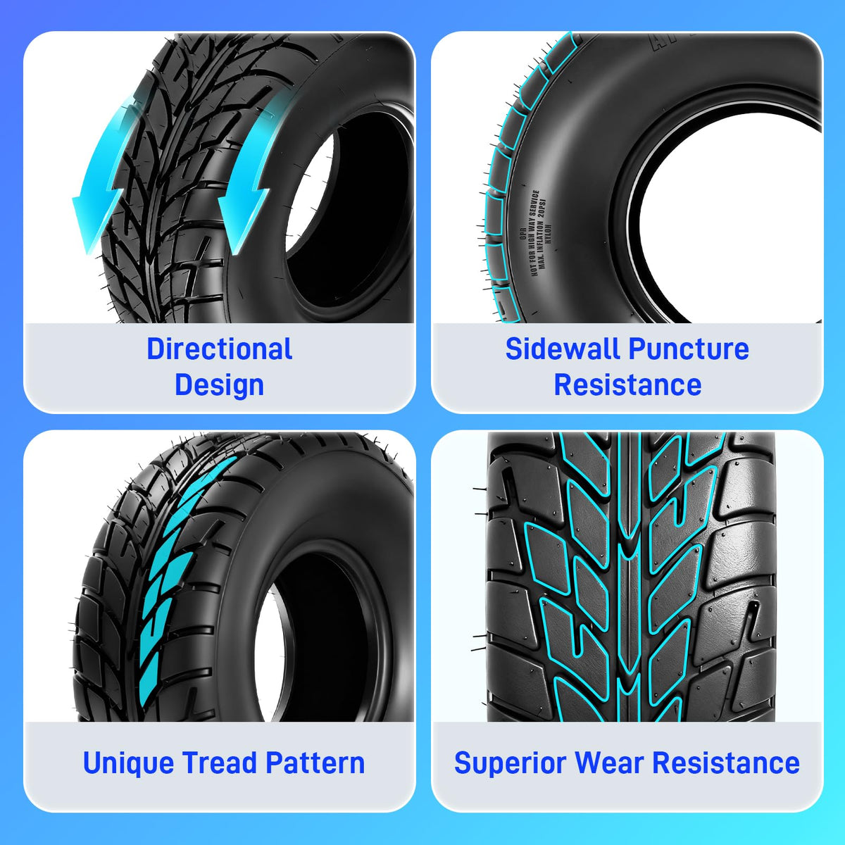 19x7-8 ATV/UTV Tires Set of 2 O7120