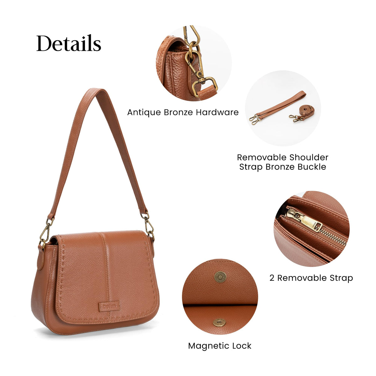 Genuine Leather RFID Blocking Crossbody Bag G457439