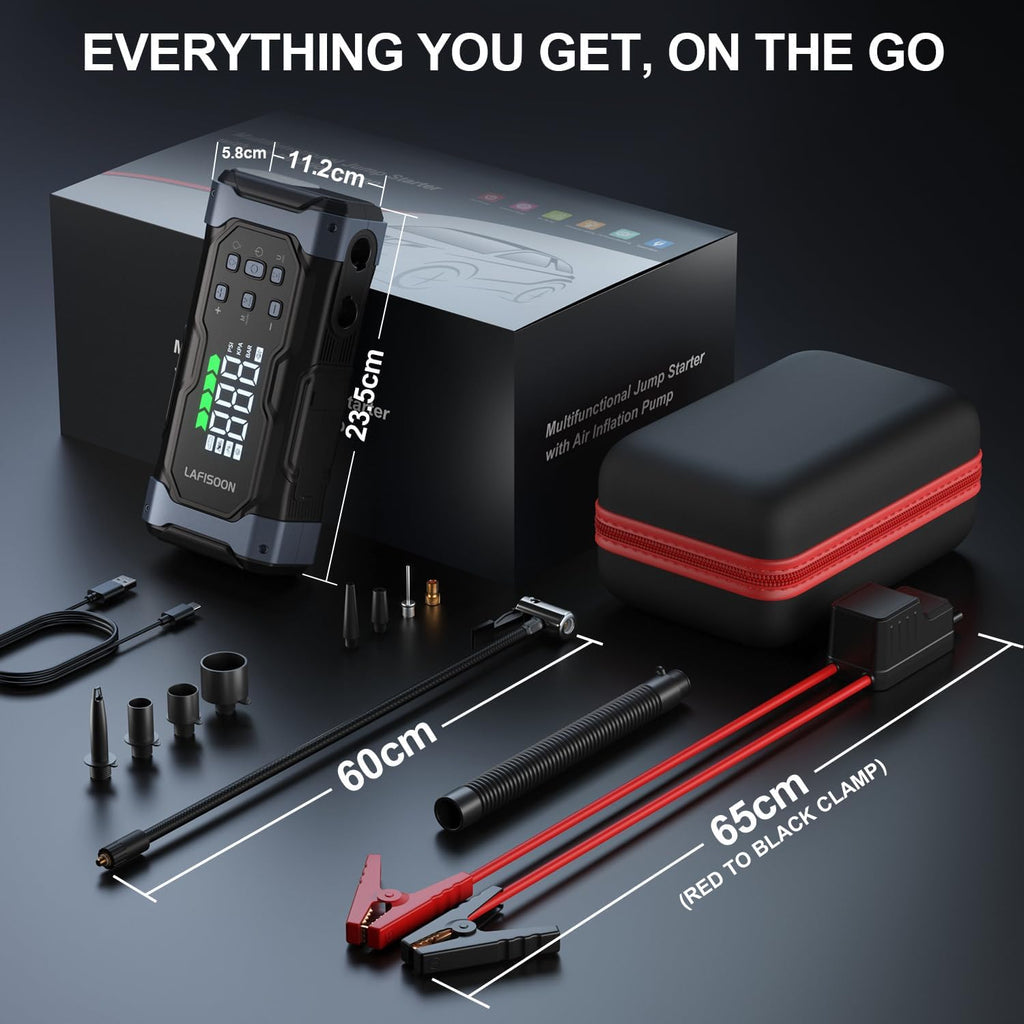9000A Jump Starter with Air Compressor V691