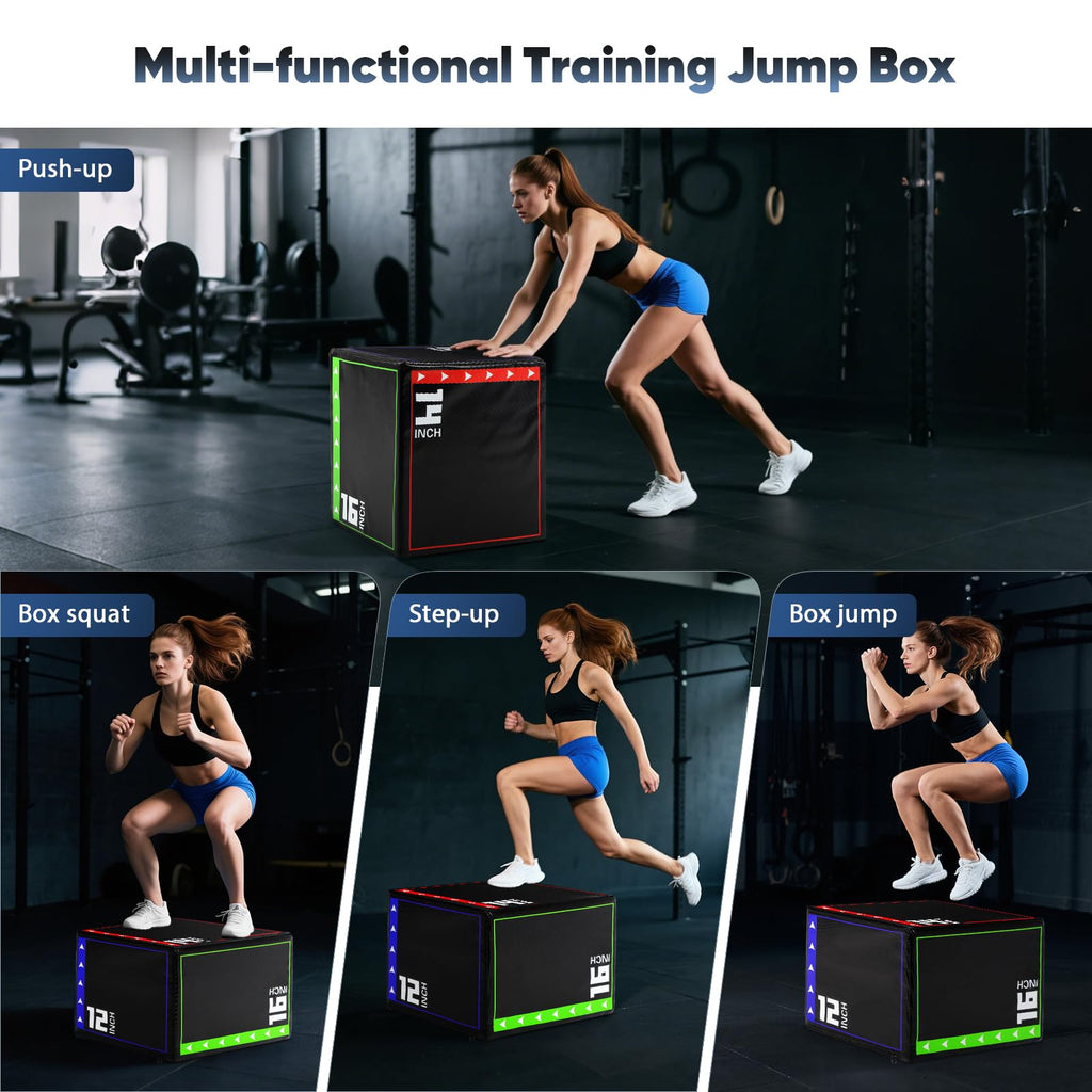 3 in 1 Foam Plyometric Jump Box Q921809