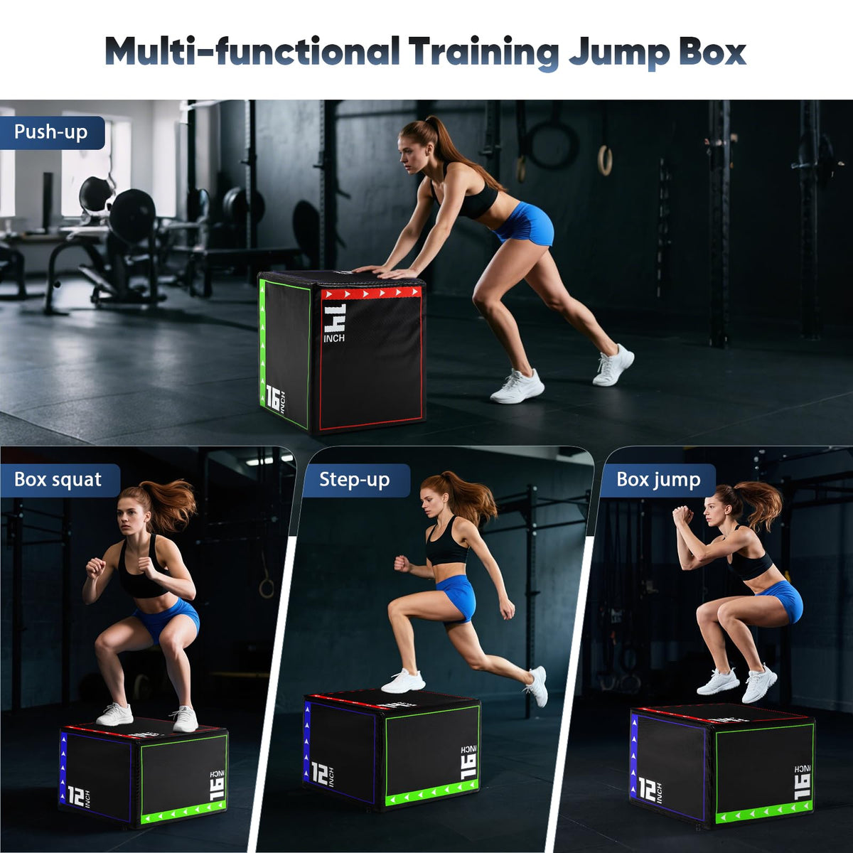 3 in 1 Foam Plyometric Jump Box Q921809