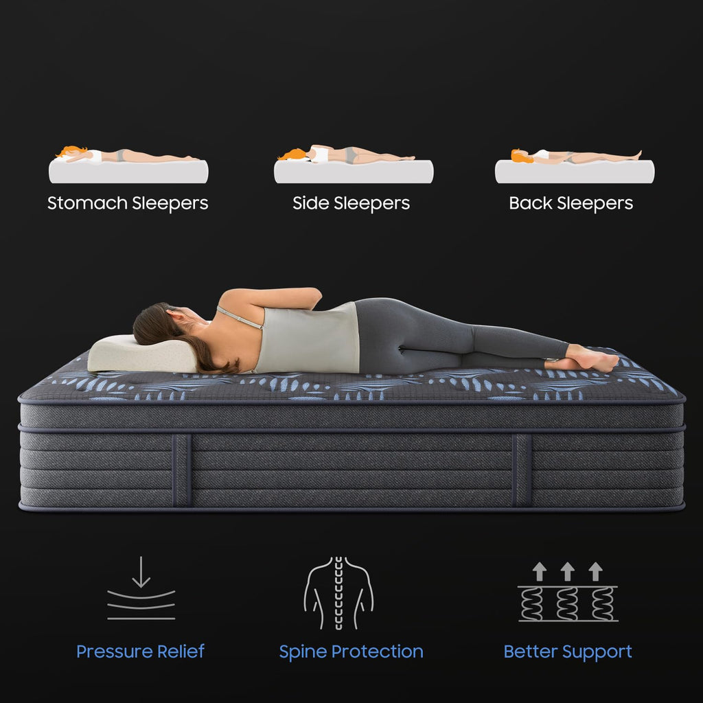 10 Inch Full Medium Firm Hybrid Mattress in a Box I377191