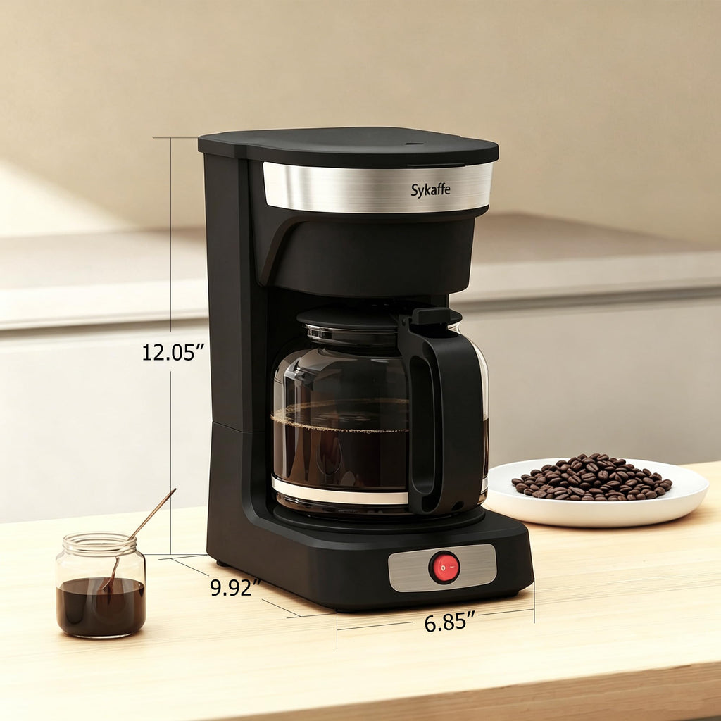 12 Cup Drip Coffee Maker with Reusable Filter Q307