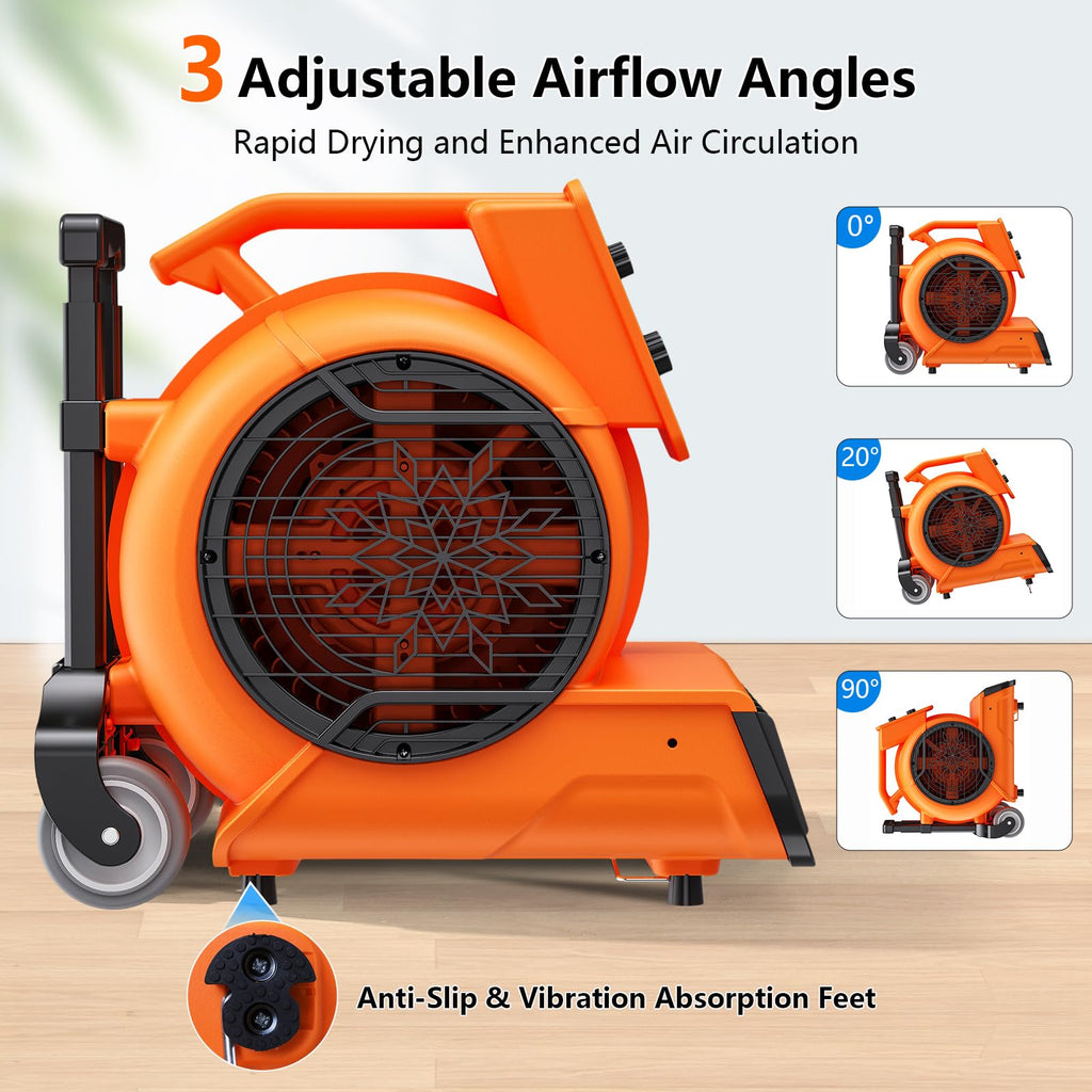 1 HP 4000 CFM Portable Air Mover U447