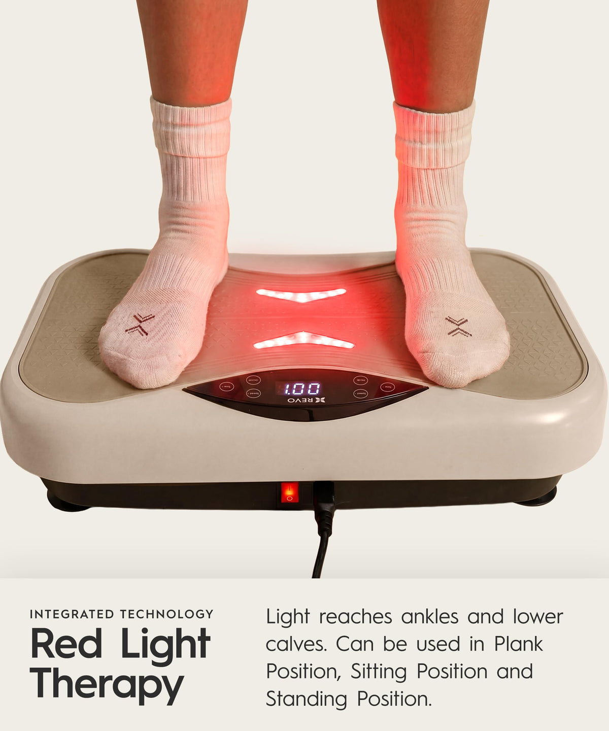 Vibration Plate with Resistance Bands and Remote L45729