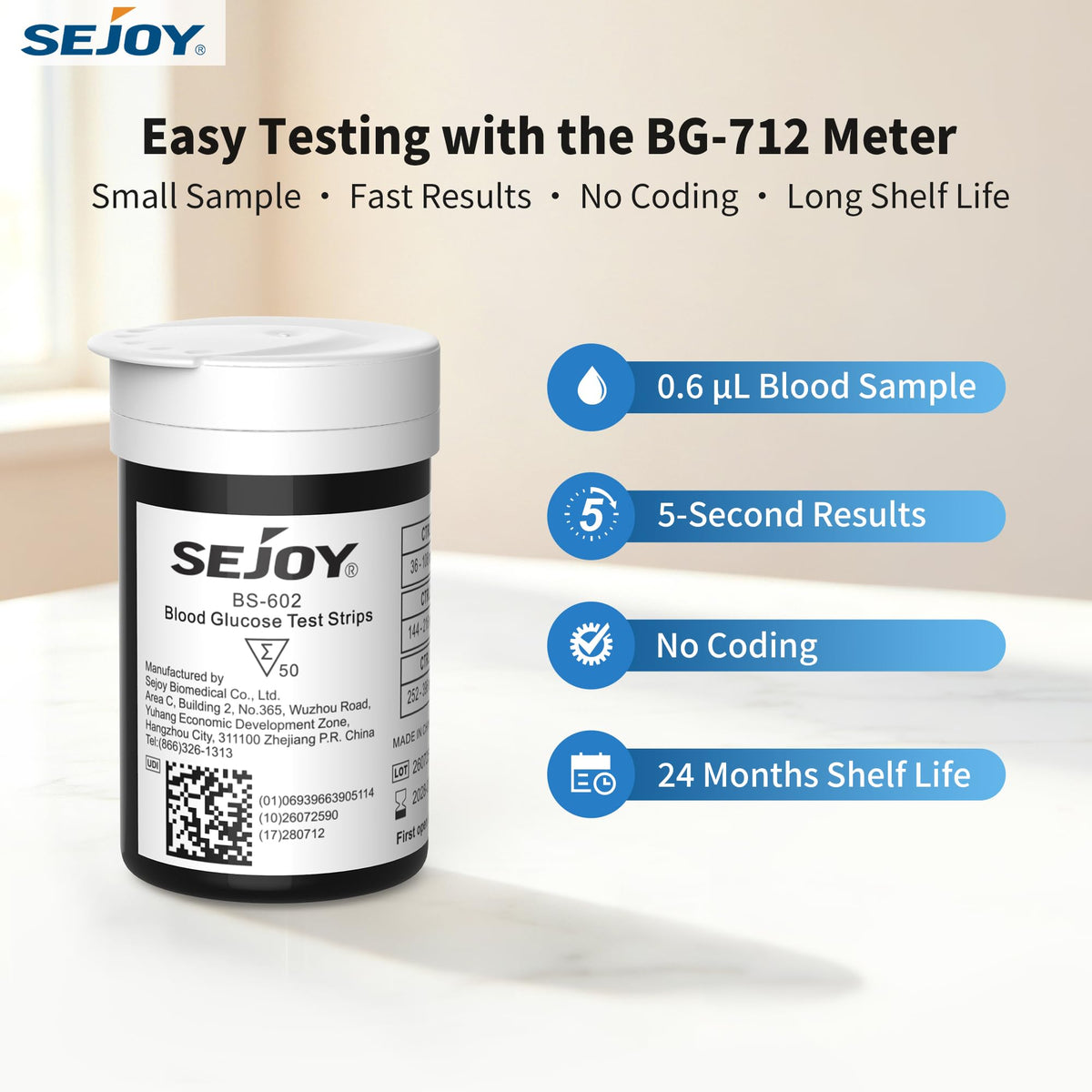 Blood Glucose Test Strips 50 Count R640