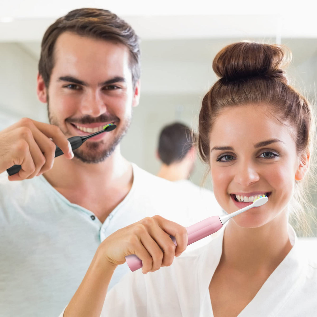 Sonic Electric Toothbrush with 12 Brush Heads 2 Pack N9374