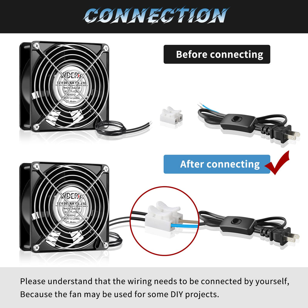 110V 120mm AC Axial Cooling Fan H6640