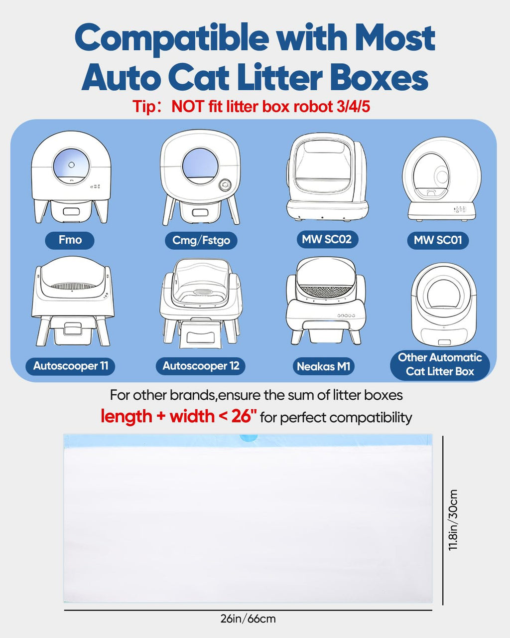 150 Count Drawstring Cat Litter Bags X4422